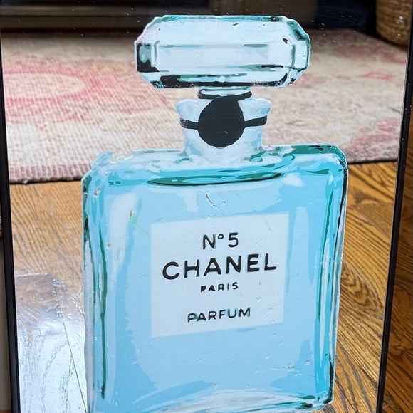 CHANEL Other - CHANEL No. 5 Blue Perfume Bottle Art